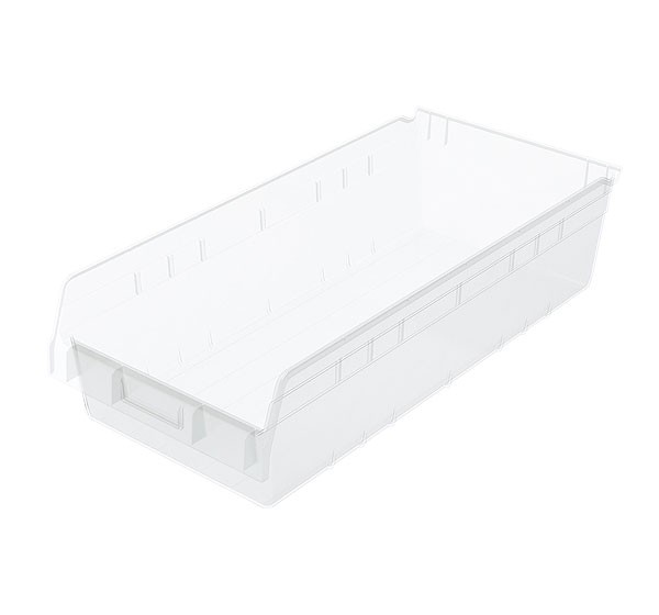 30014sclar, Shelf Bin 23-5/8 x 11-1/8 x 6, Clear 