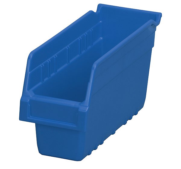 30040blue, Shelf Bin 11-5/8 x 4-1/8 x 6, Blue