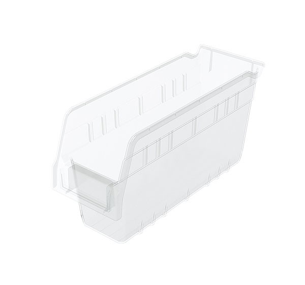 30040sclar, Shelf Bin 11-5/8 x 4-1/8 x 6, Clear 