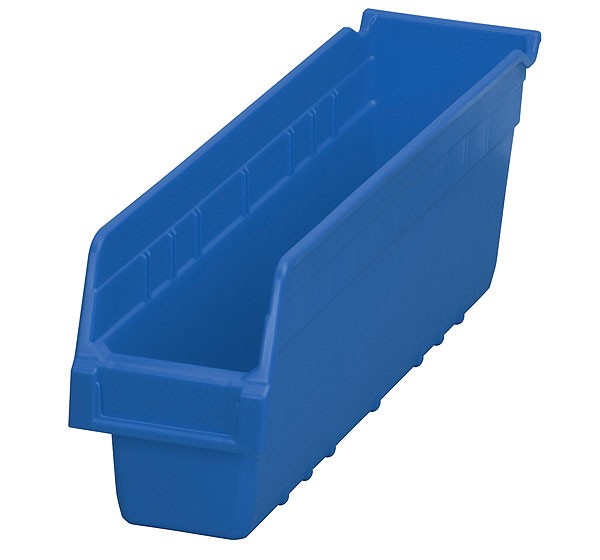 30048blue, Shelf Bin 17-7/8 x 4-1/8 x 6, Blue 