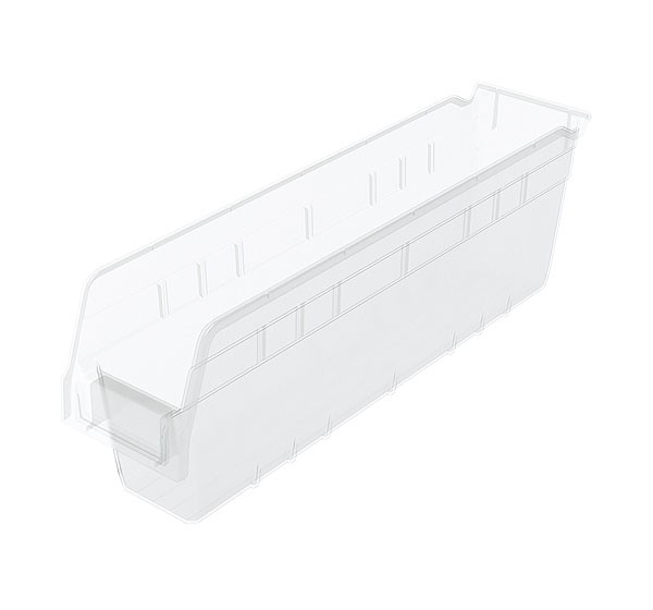 30048sclar, Shelf Bin 17-7/8 x 4-1/8 x 6, Clear 