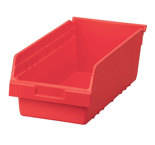 30088red, Shelf Bin 17-7/8 x 8-3/8 x 6, Red  