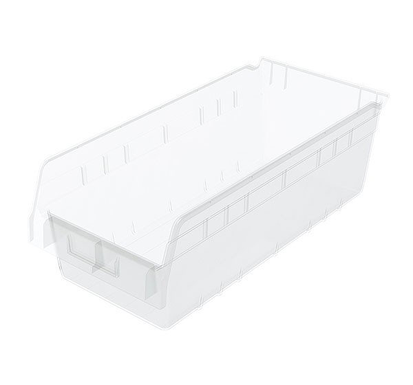 30088sclar, Shelf Bin 17-7/8 x 8-3/8 x 6, Clear 