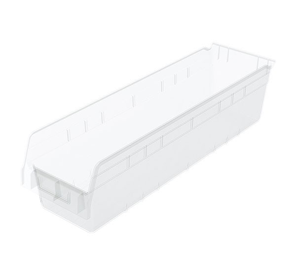 30094sclar, Shelf Bin 23-5/8 x 6-5/8 x 6, Clear 