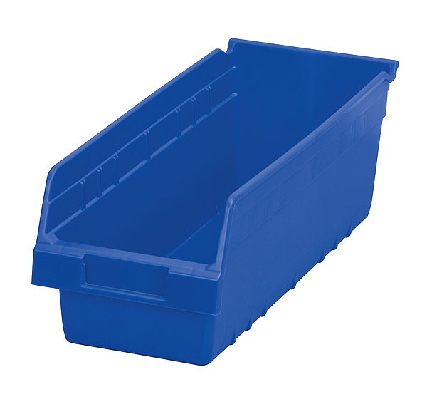 30098blue, Shelf Bin 17-7/8 x 6-5/8 x 6, Blue 