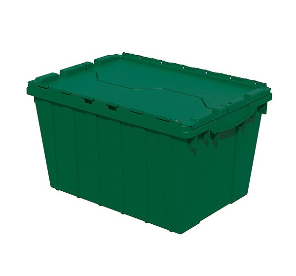 Akro 39120 Green Attached Lid Container
