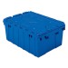 Akro 39085 Blue Attached Lid Container