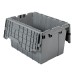 Akro 39120 Grey Attached Lid Container