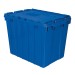 Akro 39170 Blue Attached Lid Container
