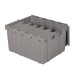 Akro 39175 Grey Attached Lid Container
